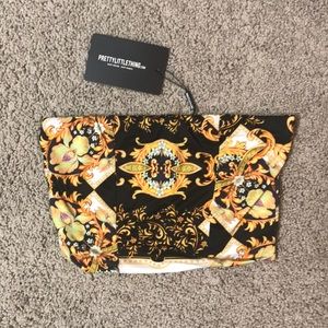 Strapless Patterned Crop Top